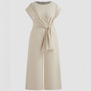 Elegant Cream Jumpsuit